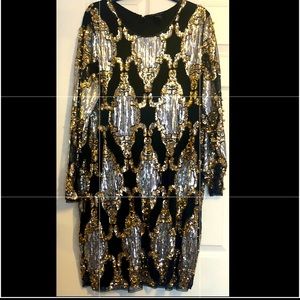 Sequin Dress (Black / Gold / Silver)